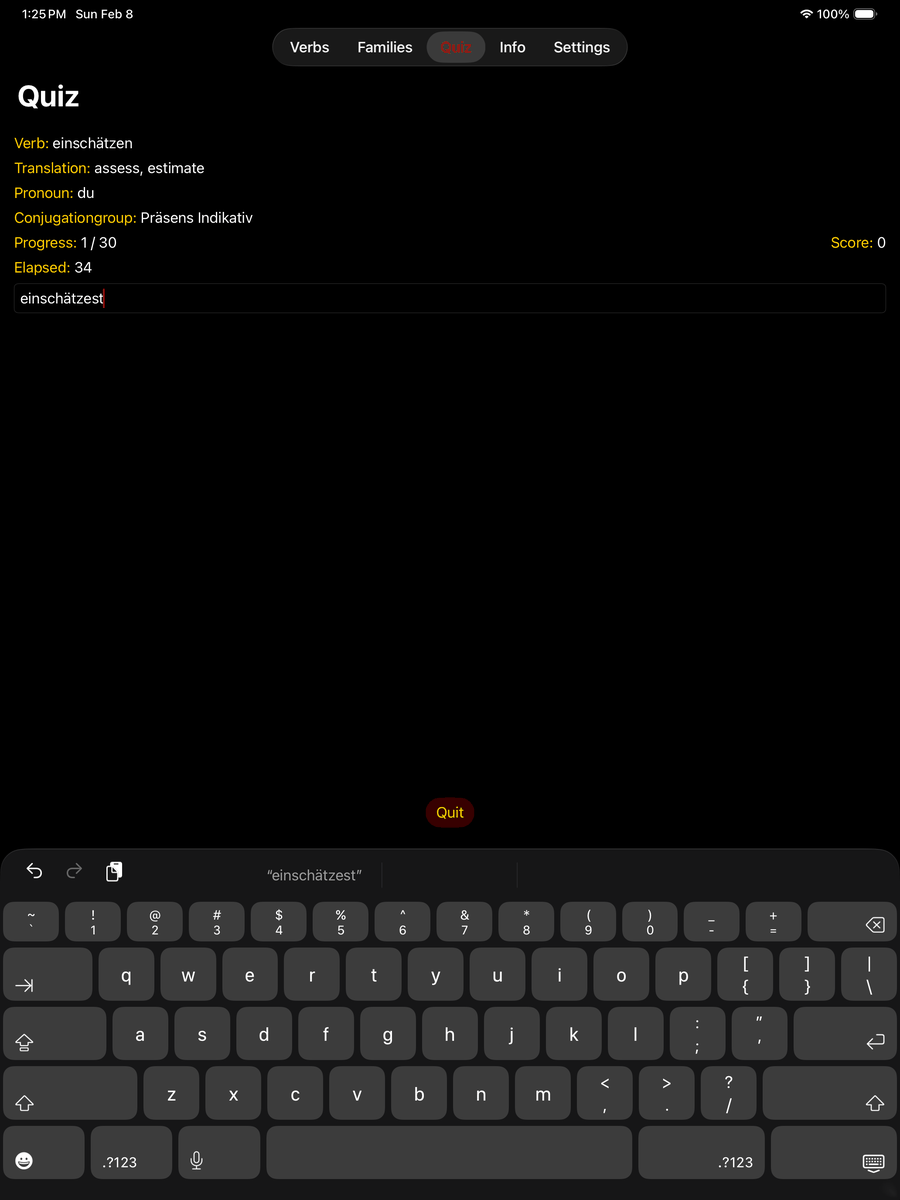 Quiz — before