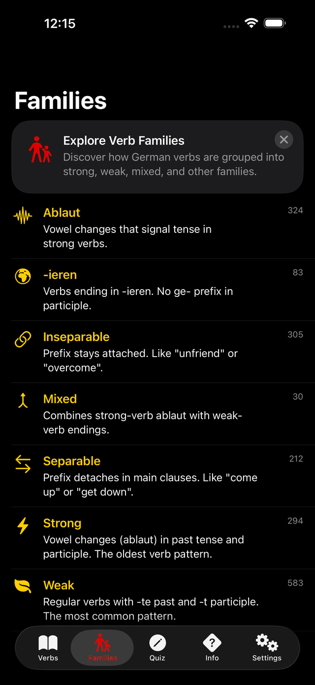 Family browser — after