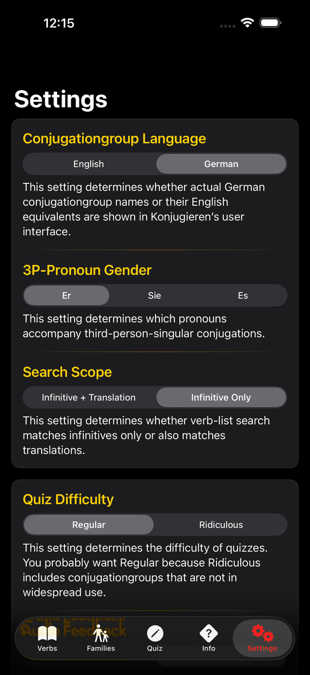 Settings — after