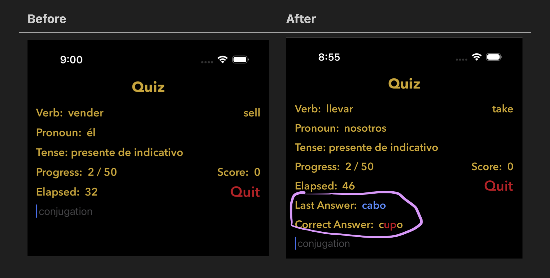 Before-and-After Screenshots in Markdown Table